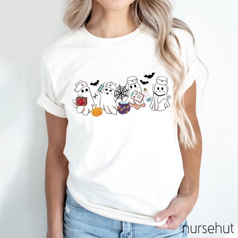Cute Ghost Nurse T-Shirt