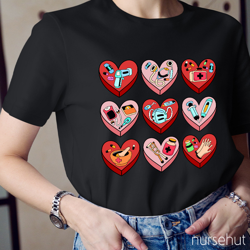 A Heart Full Of Nursing Nurse T-Shirt