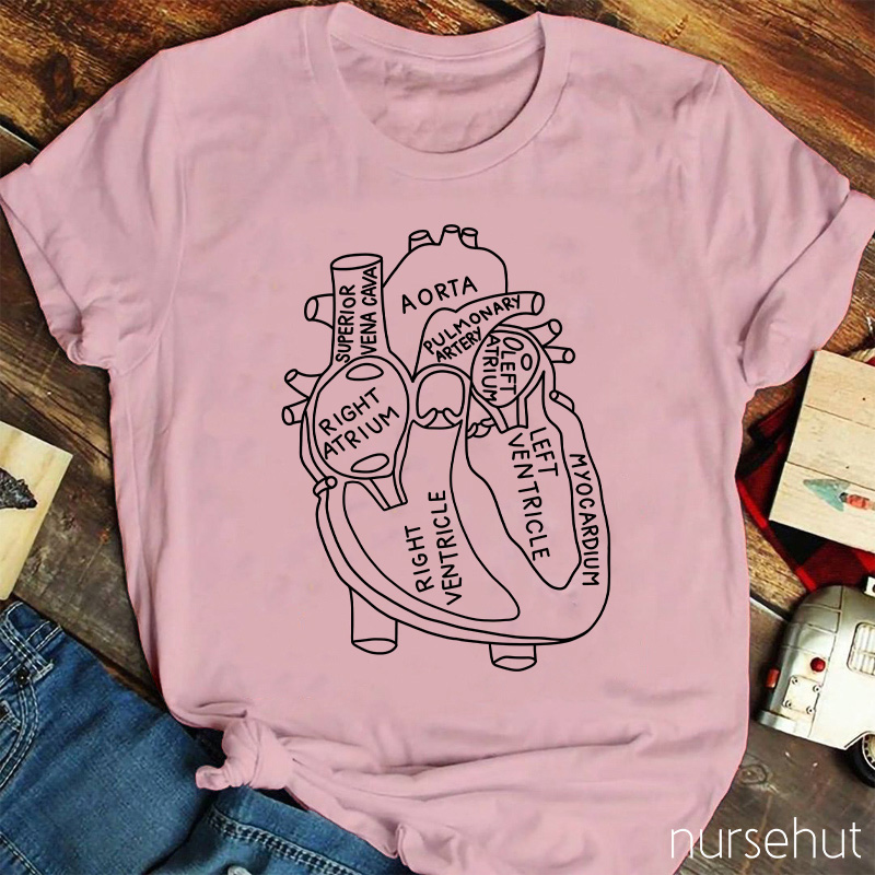 Structure Of The Heart Nurse T-Shirt