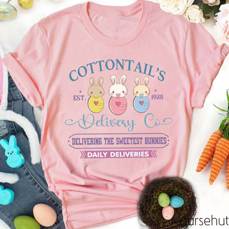 Cottontail's Delivery Co Nurse T-Shirt