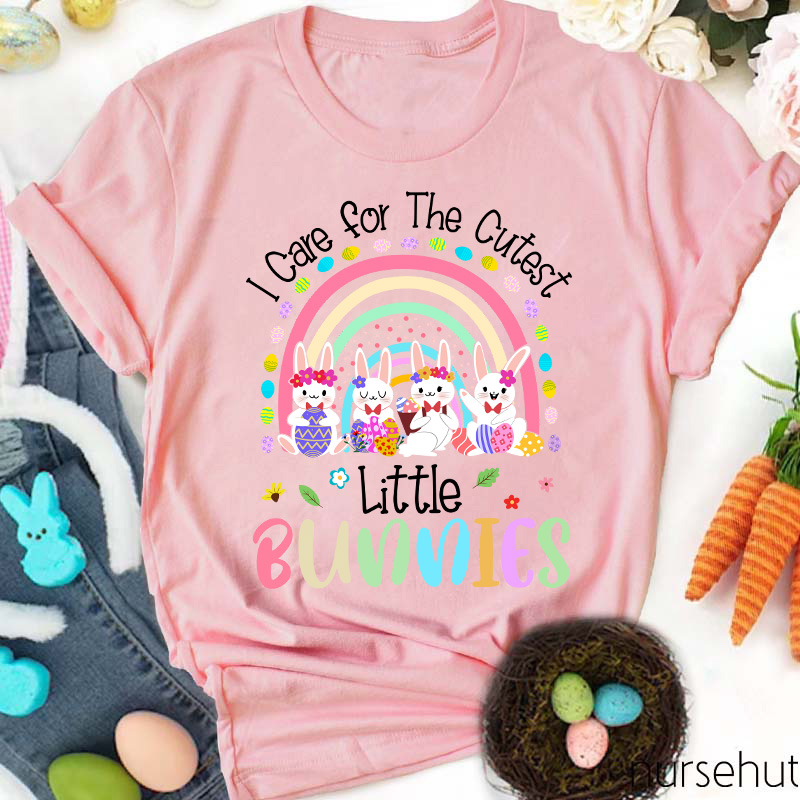I Care For The Cutest Little Bunnies Nurse T-Shirt