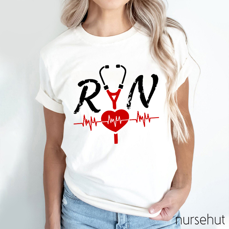 RN Nurse Stethoscope Nurse T-Shirt