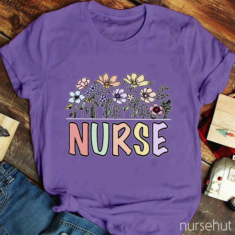 Nurse Flower T-Shirt