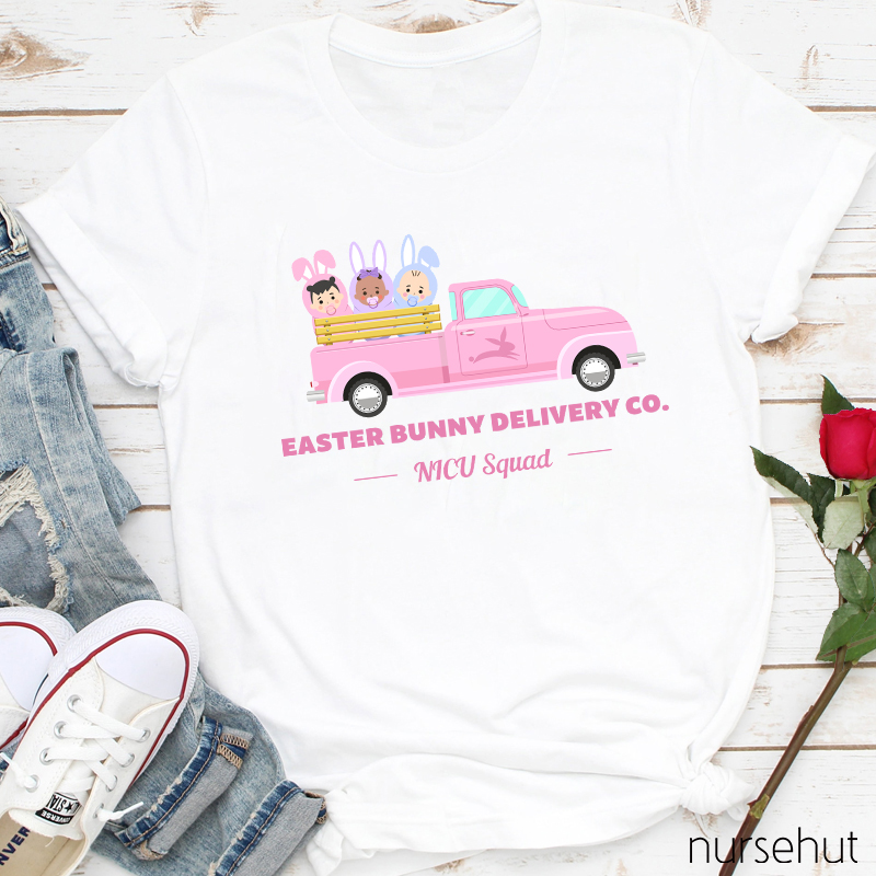 Easter Bunny Delivery Co Nurse T-Shirt