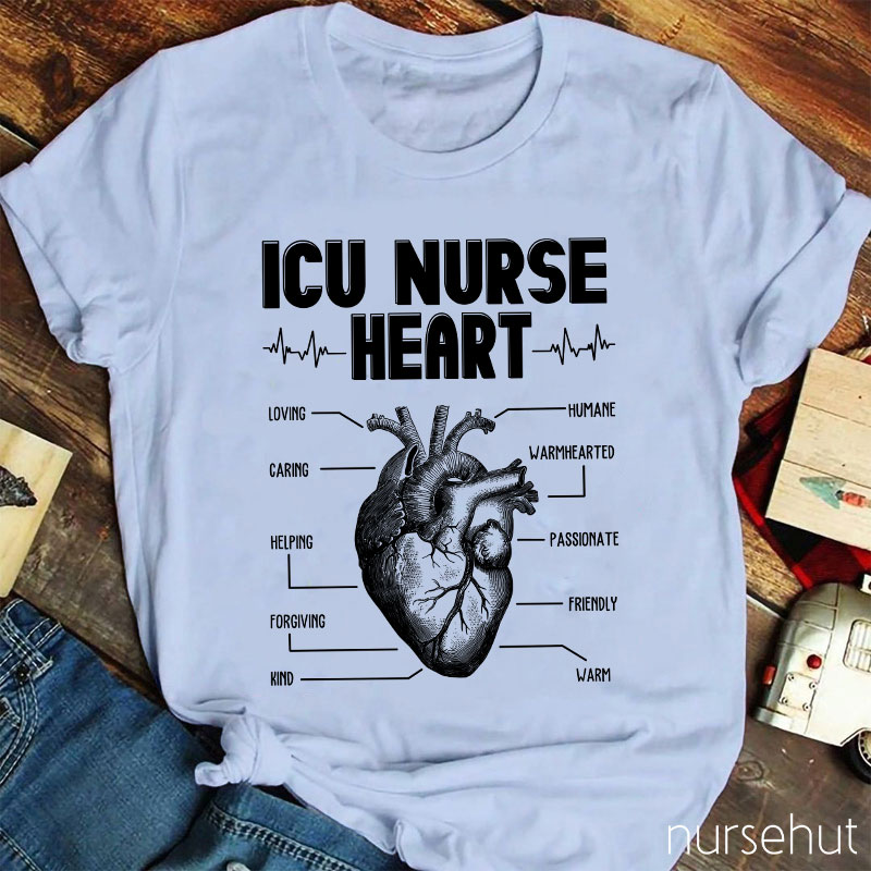 ICU Nurse Heart Nurse T-Shirt