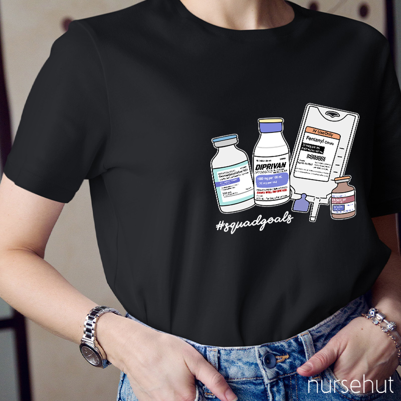 Squad Goals Calm Dowm Nurse T-Shirt