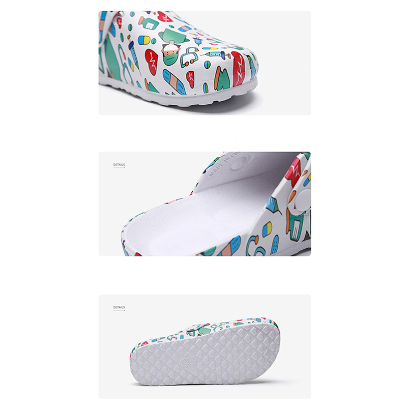 Waterproof Slip-Resistant Clog Soft Bottom Slip On Nurse Slippers