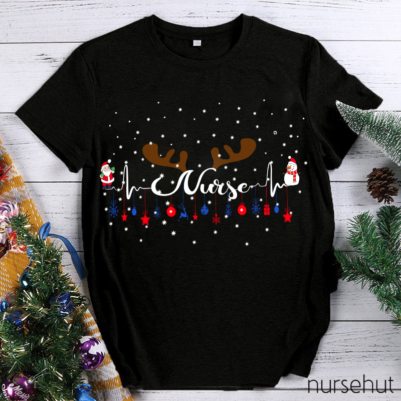 Hear The Sounds Of Christmas Nurse T-Shirt