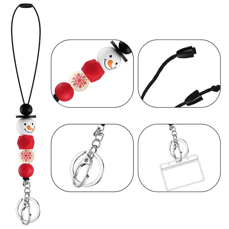 Christmas Snowman Lanyard