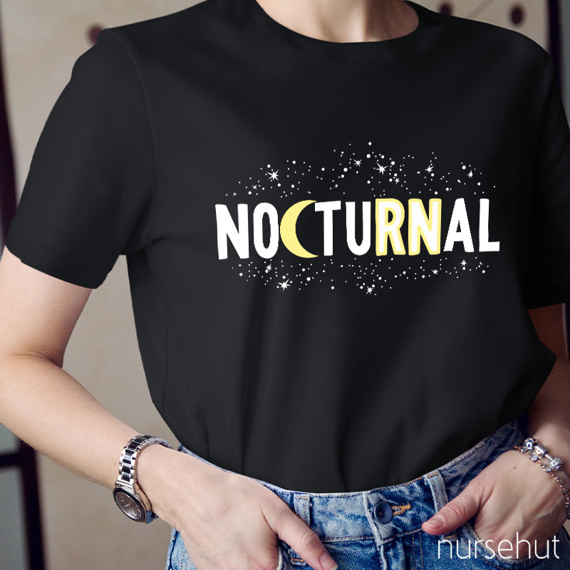 Nocturnal RN Night Nurse T-Shirt