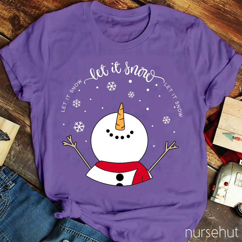 Let It Snow Teacher T-Shirt