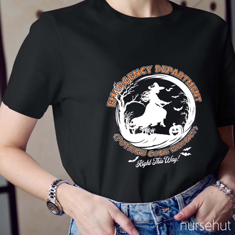 Emergency Department Potions Gone Wrong Nurse T-Shirt