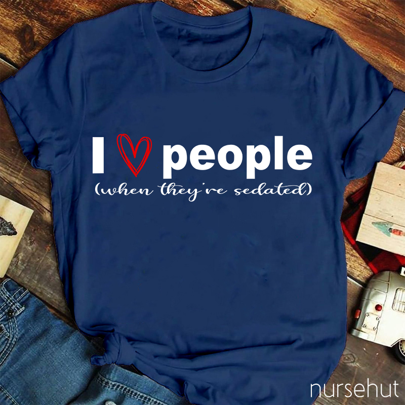 I Love People Nurse T-Shirt