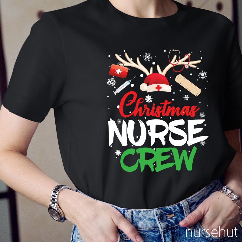 Christmas Nurse Crew Nurse T-Shirt