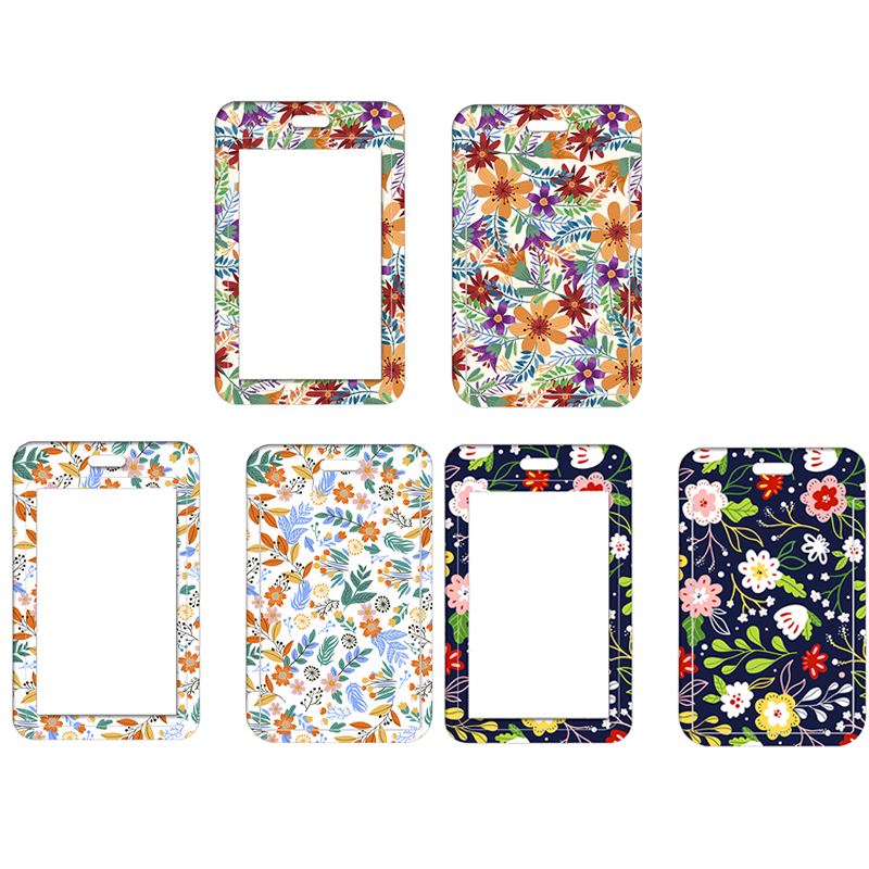 Floral Print Nurse Badge Card Holder