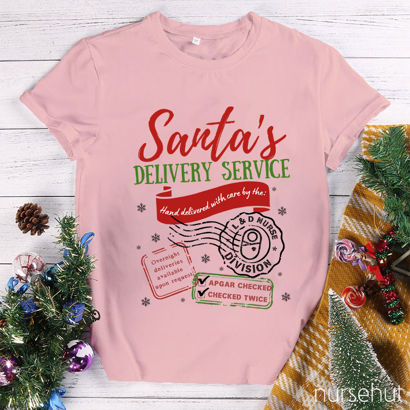 Santa's Delivery Service Nurse T-Shirt