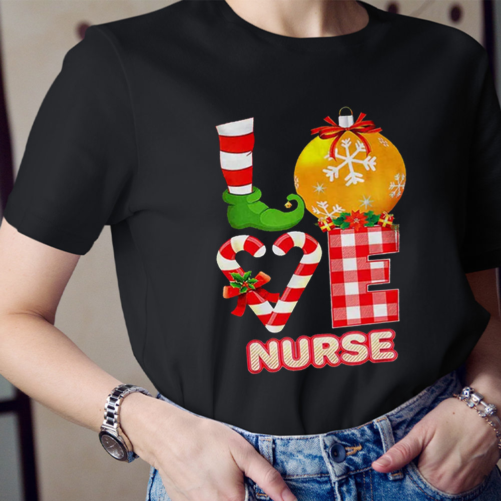Christmas Love Nurse T-Shirt