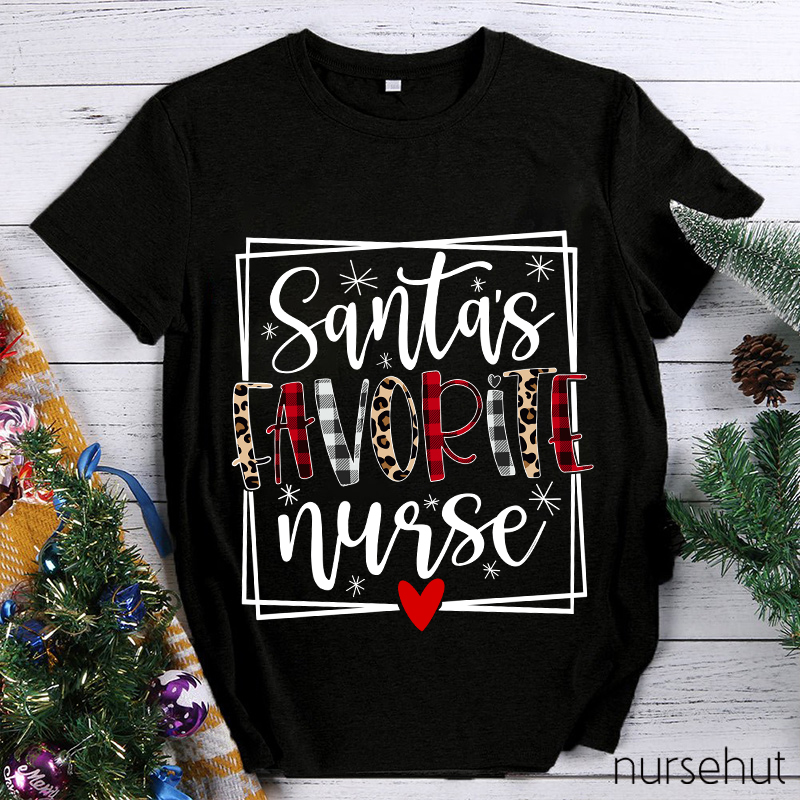 Santa's Favorite Nurse T-Shirt
