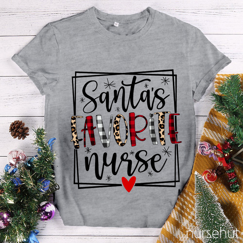 Santa's Favorite Nurse T-Shirt