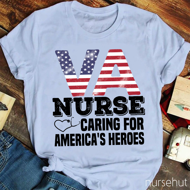 VA Flag Nurse T-Shirt