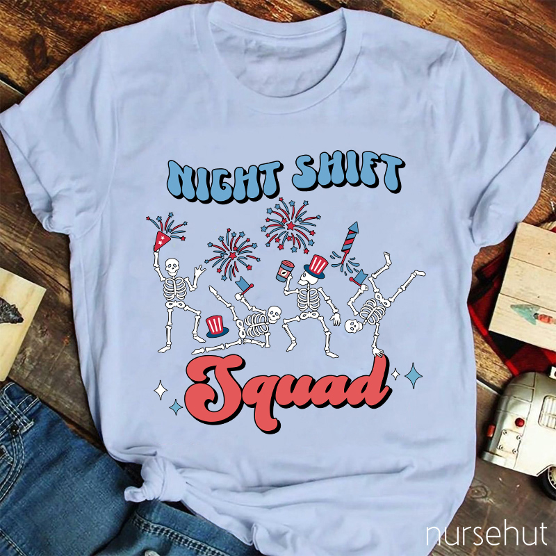 Night Shift Squad Nurse T-Shirt