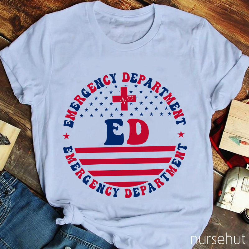 Flag ED Nurse T-Shirt