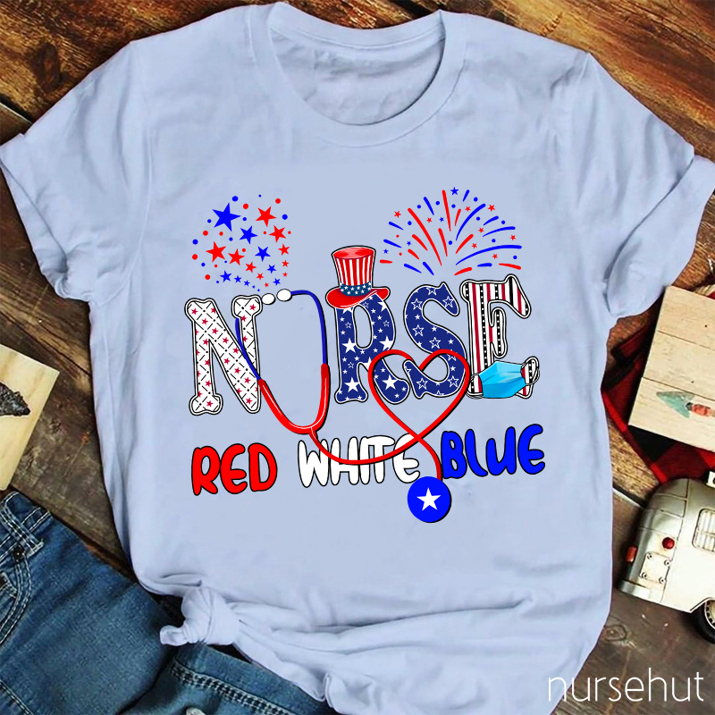 Red White Blue Nurse T-Shirt