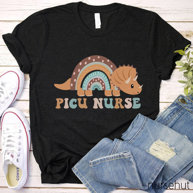 Picu Nurse Dinosaur Nurse T-Shirt