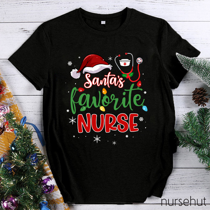 I Am Santa's Favorite Nurse T-Shirt