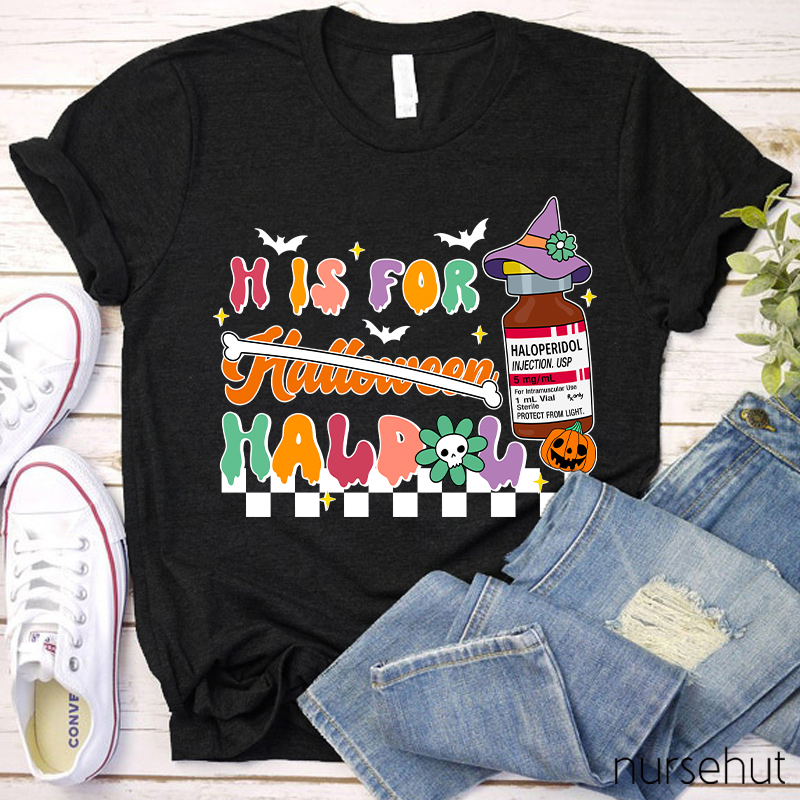 H Is For Halloween Nurse T-Shirt