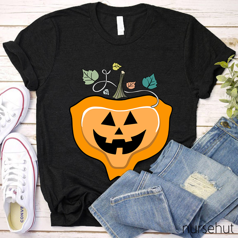 Cute Pumpkin Nurse T-Shirt