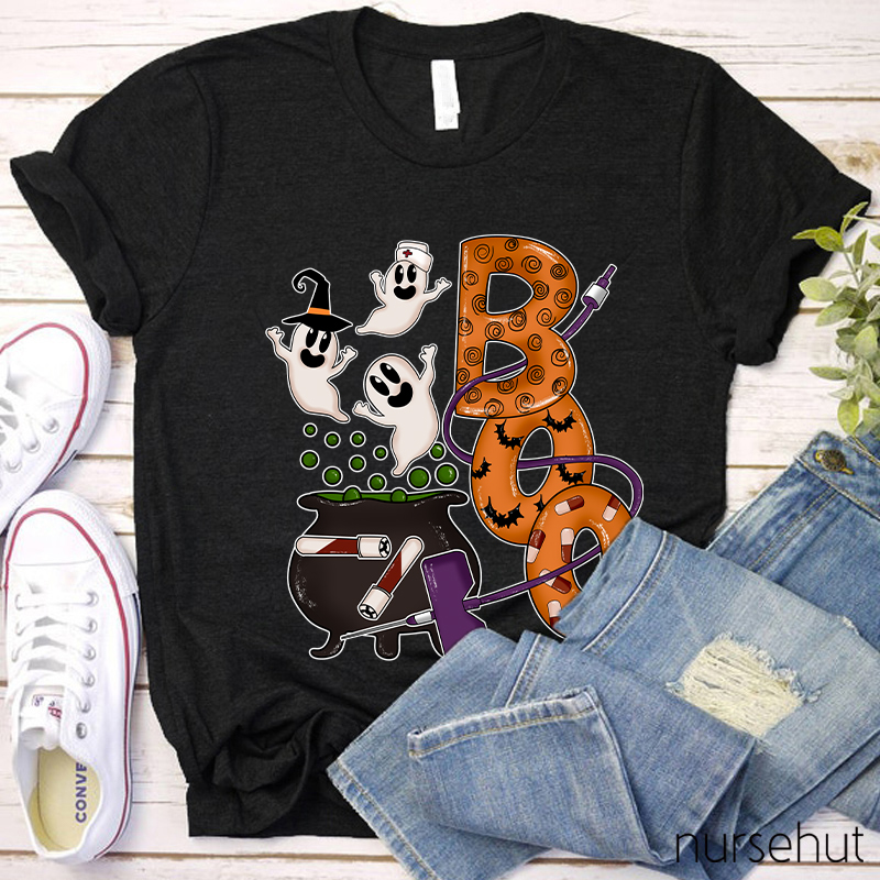 Halloween Boo Nurse T-Shirt