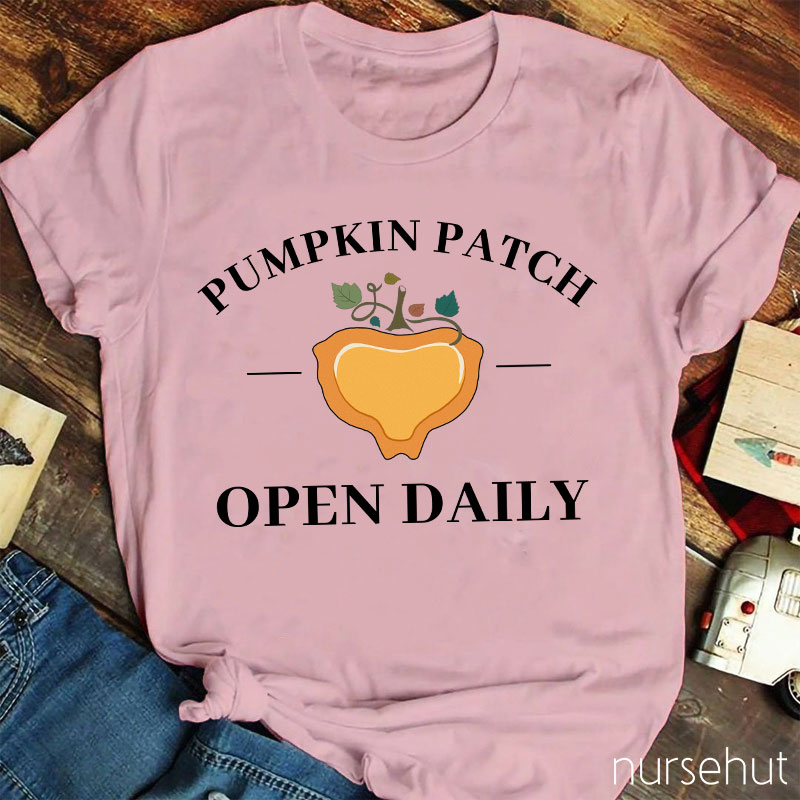 Pumpkin Patch Open Daily Nurse T-Shirt