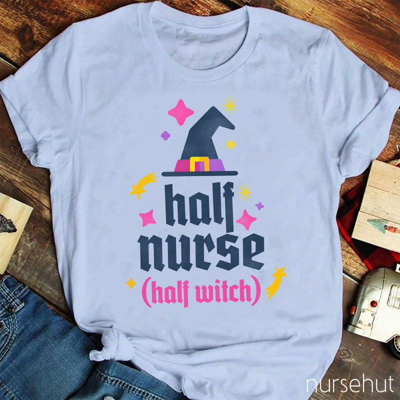 Half Nurse Half Witch Nurse T-Shirt