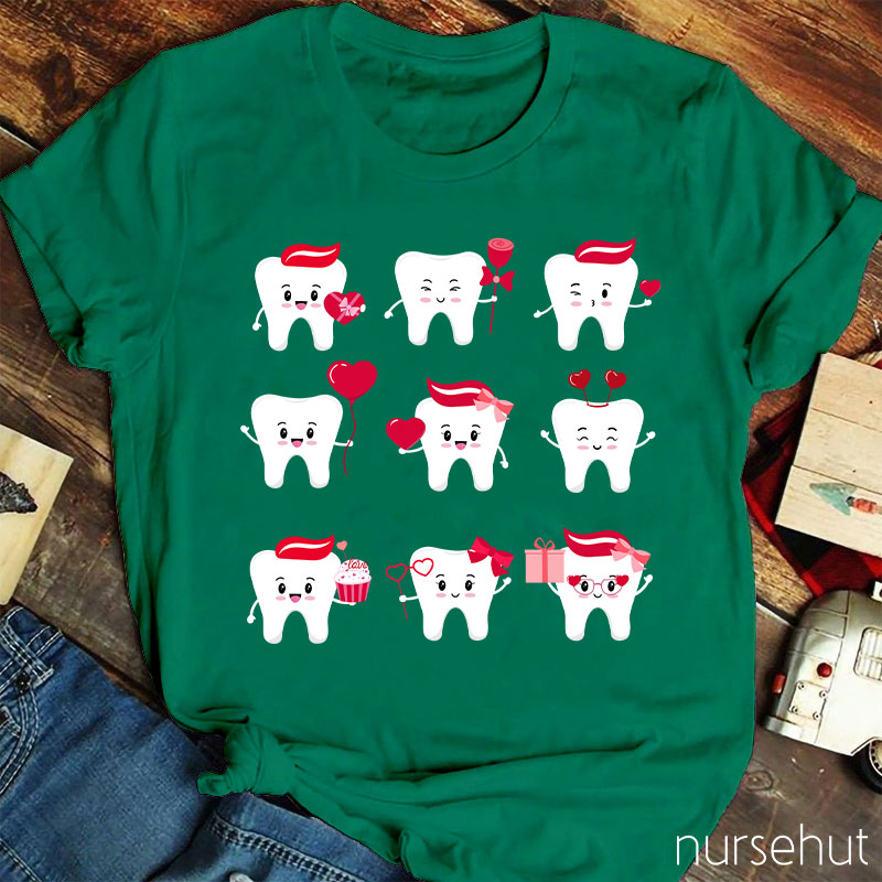 Valentine Teeth Nurse T-Shirt