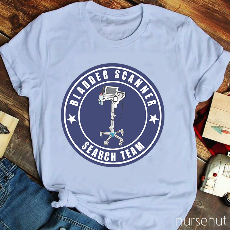 Bladder Scanner Search Team Nurse T-Shirt