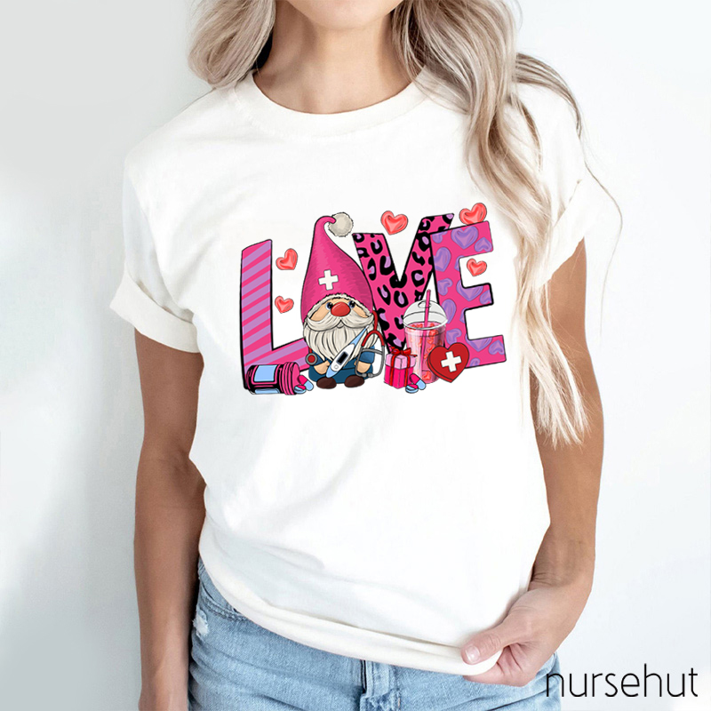 Love Gnome Nurse T-Shirt