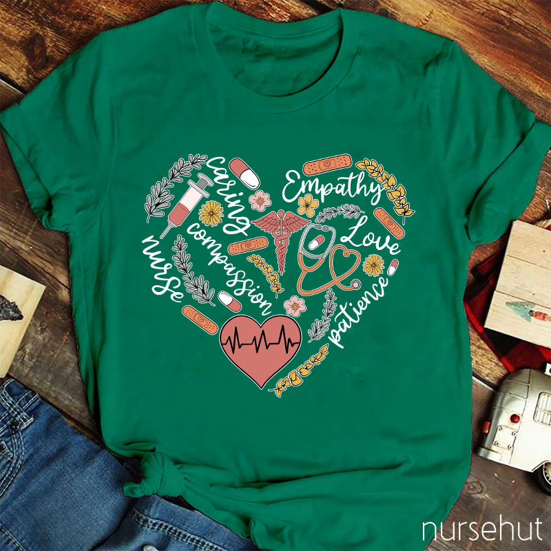 Compassion Caring Empathy Nurse T-Shirt