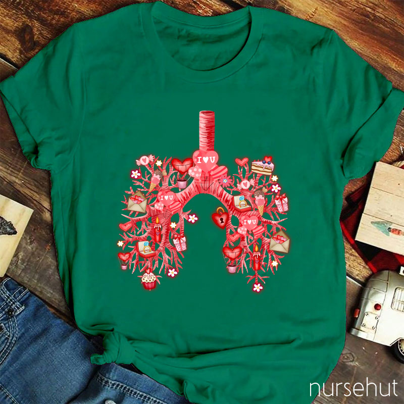 I Love You Valentine Air Ducts Nurse T-Shirt