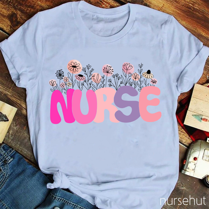 Nurse Flower T-Shirt