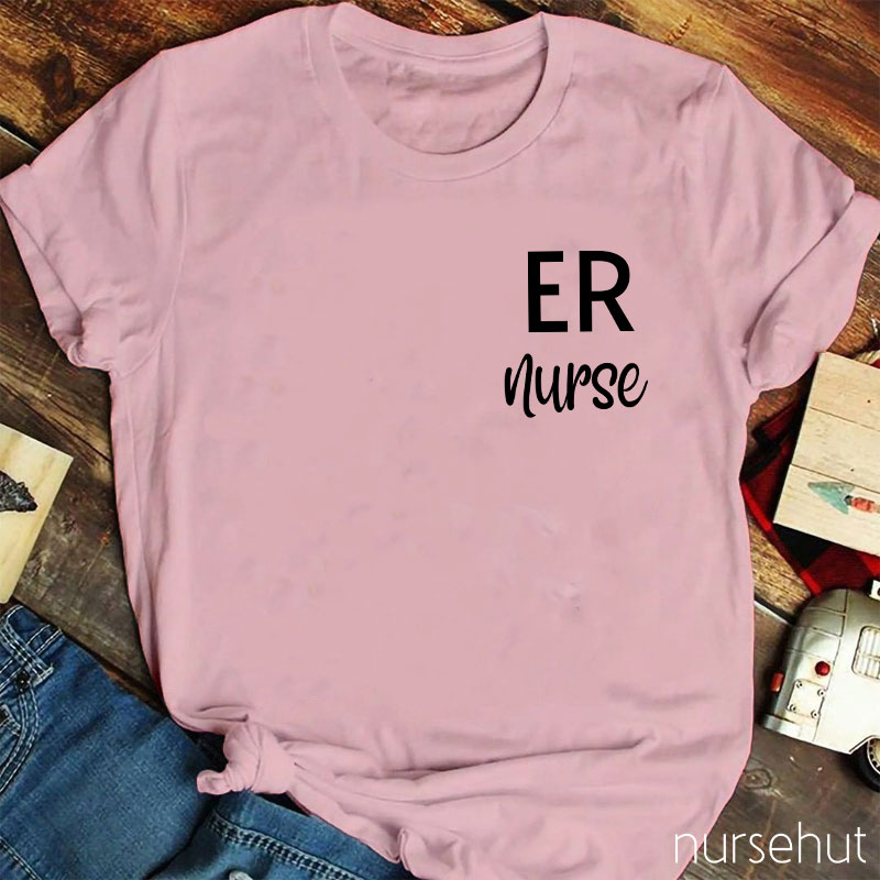 Personalized Department Minimalism Nurse T-Shirt