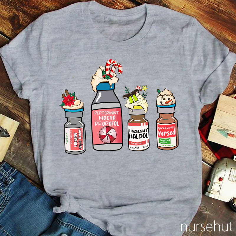 Christmas Special Medical Drinks Nurse T-Shirt