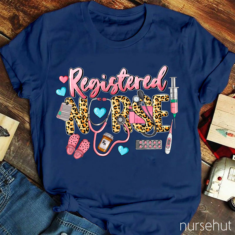 Registered Nurse I'd Like To Wear Pink All Day Nurse T-Shirt