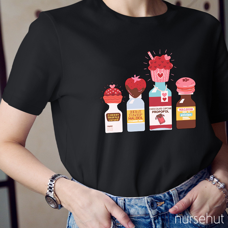 Chocolate Cupcake Propofol Nurse T-Shirt