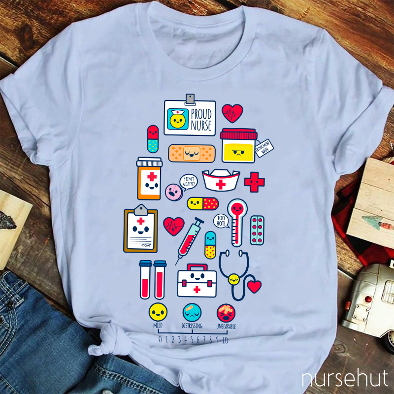 Medical Emotion Spectrum Nurse T-Shirt