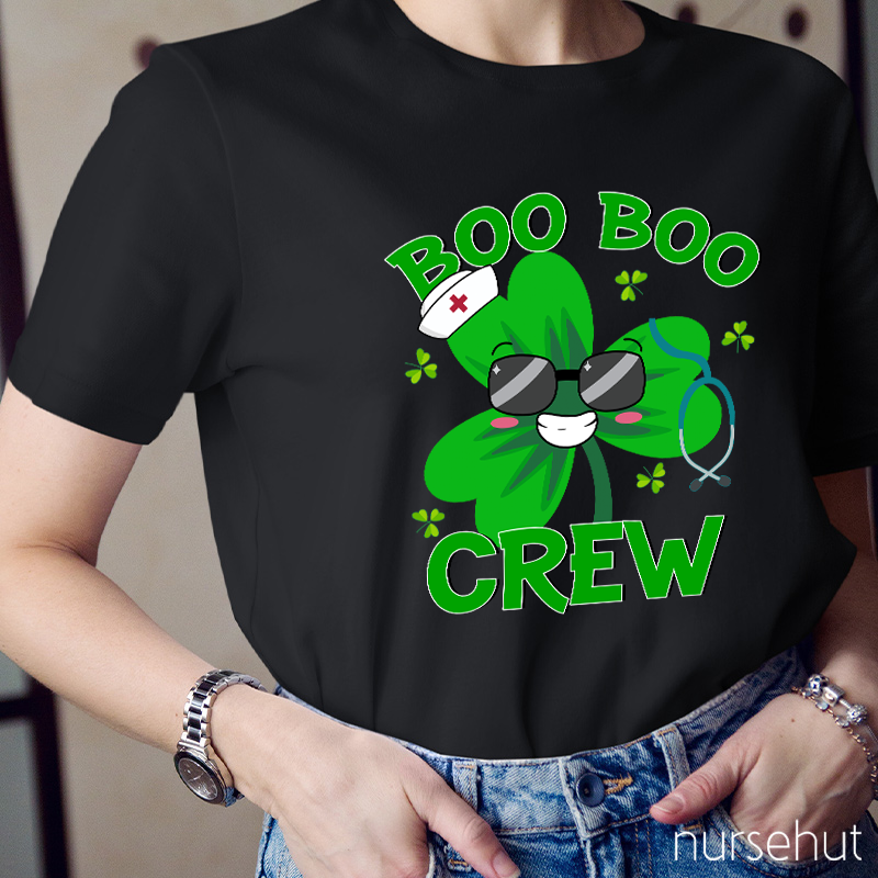 Boo Boo Crew Clover Nurse T-Shirt