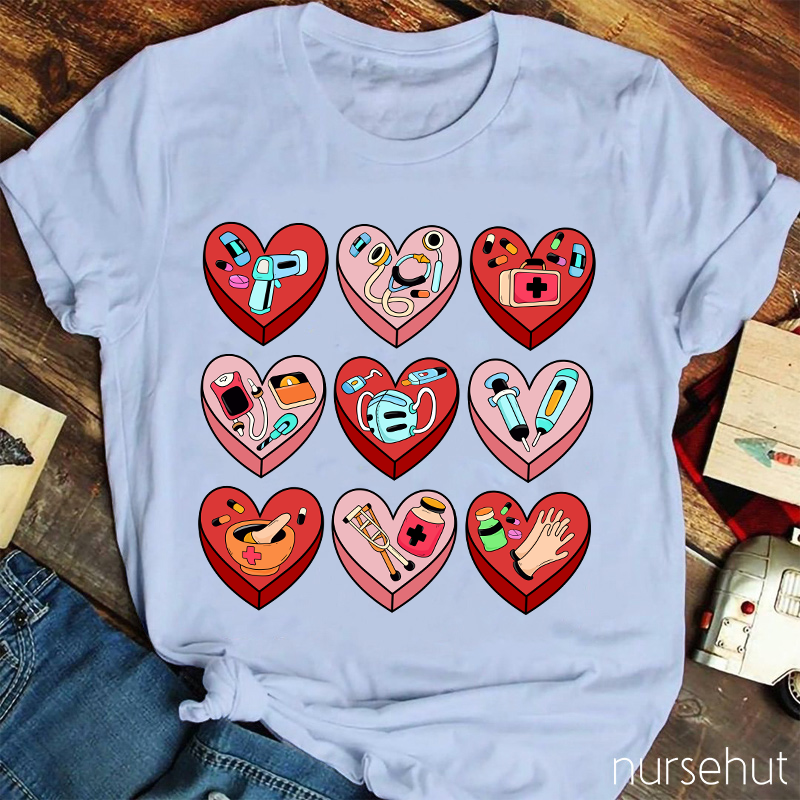 A Heart Full Of Nursing Nurse T-Shirt