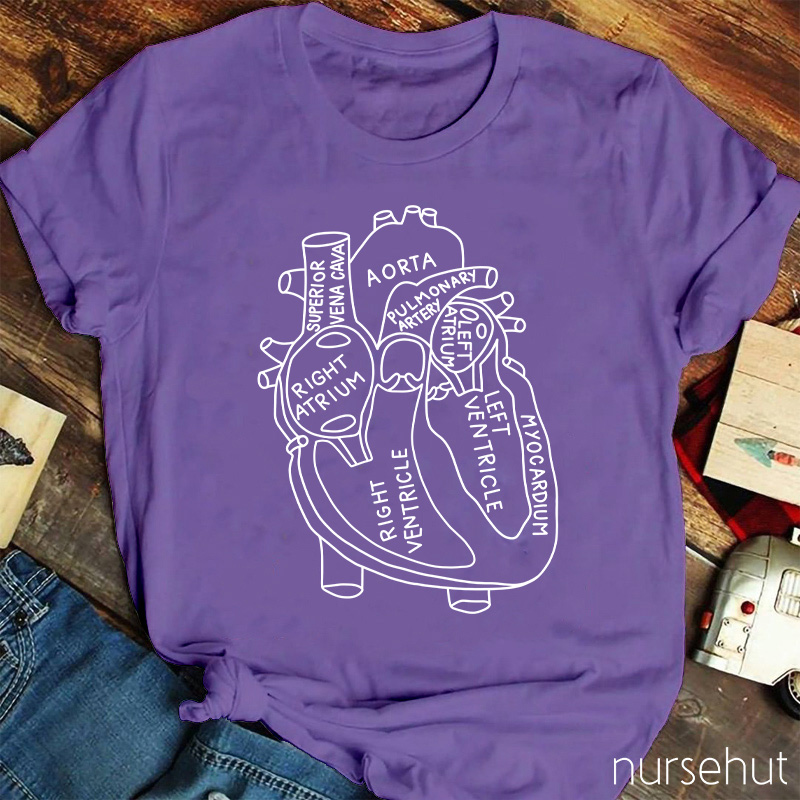 Structure Of The Heart Nurse T-Shirt