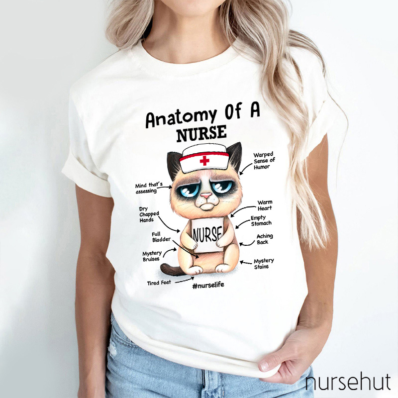 Cat Anatomy Of A Nurse T-Shirt