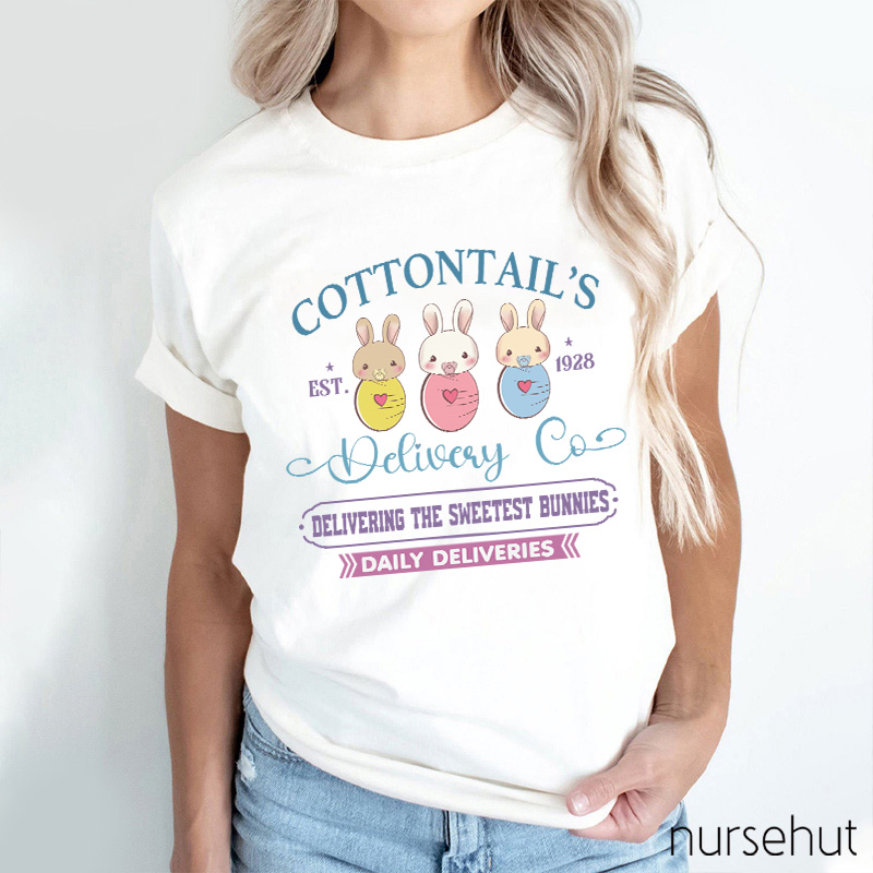 Cottontail's Delivery Co Nurse T-Shirt